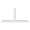 Ekena Millwork Portland Architectural Grade PVC Gable Bracket, 84"W x 42"H x 6"D x 6"F, 12/12 Pitch GBP084X42X0606POR00 - alternate 2